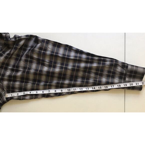 Robert Talbott Men’s Classic Button Up Long Sleeve Plaid Dress Shirt Size XXL - Picture 6 of 7